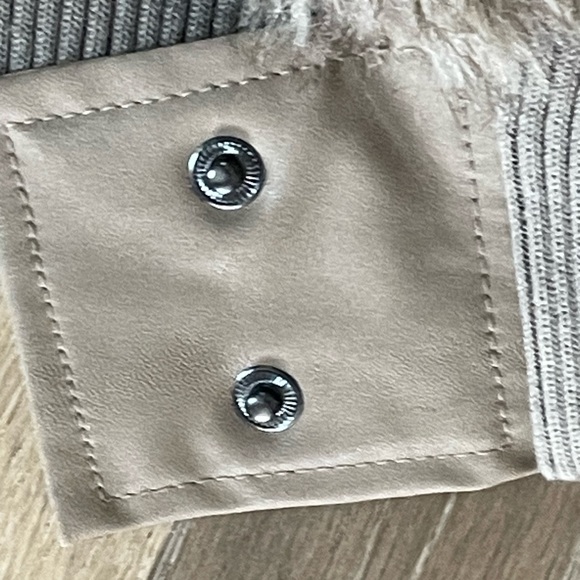 Ashley By 26 Faux Fur Vest - Brown and Gray - Picture 5 of 9